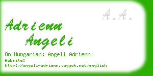 adrienn angeli business card